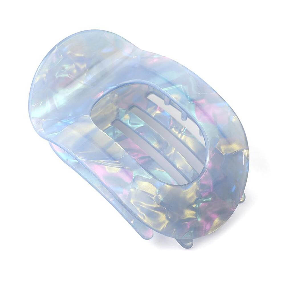 Peace of Mind Marbled Curve Hair Comb Clip